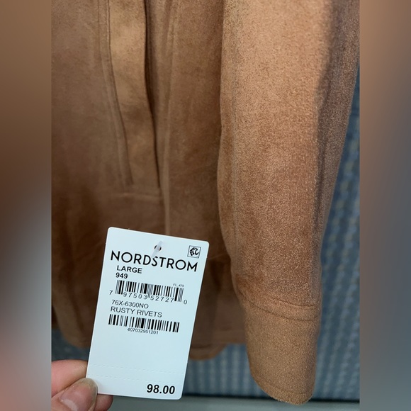 🤎 NWT! Blank NYC Faux Suede Shacket Retail $98 - Picture 4 of 9